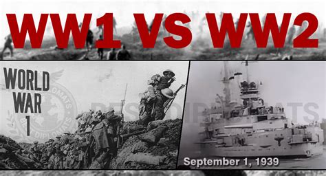 World War I vs World War II .